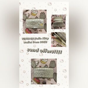 VINTAGE KT hello kitty wallet from 2008!!!!